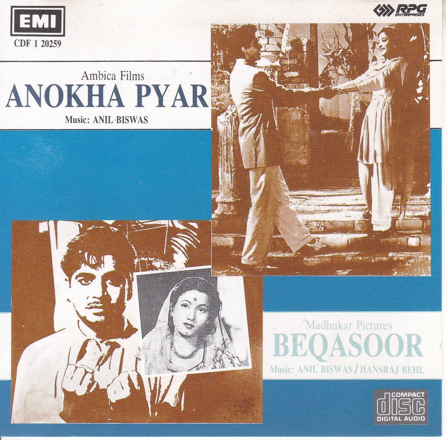 (image for) Indian Cd Anokha Pyar Beqasoor EMI CD