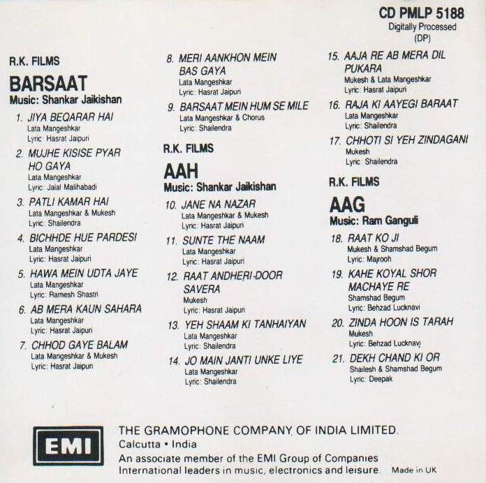 (image for) Indian Cd Banphool Jeet EMI CD