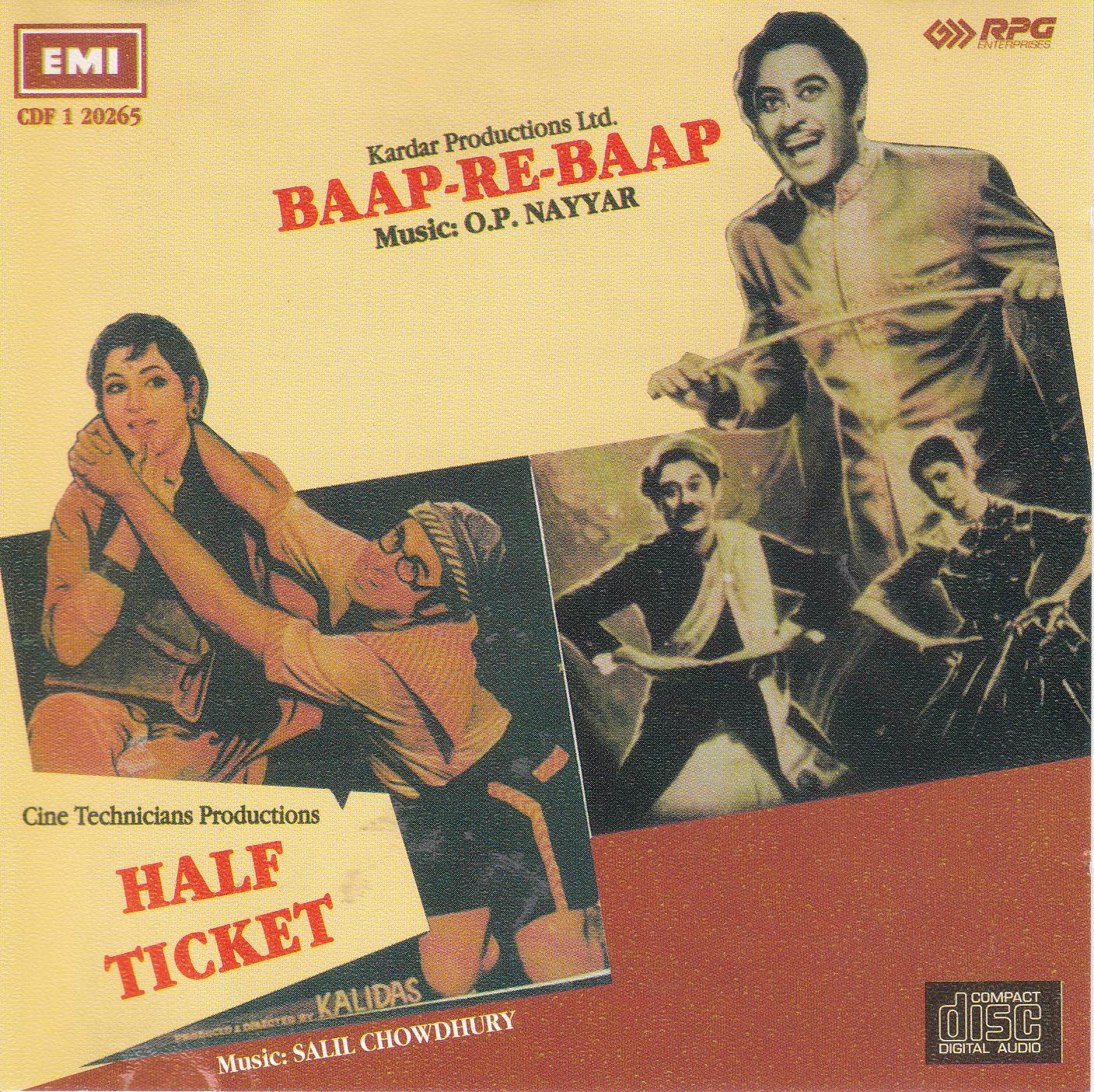 (image for) Indian Cd Baap Re Baap Half Ticket EMI CD