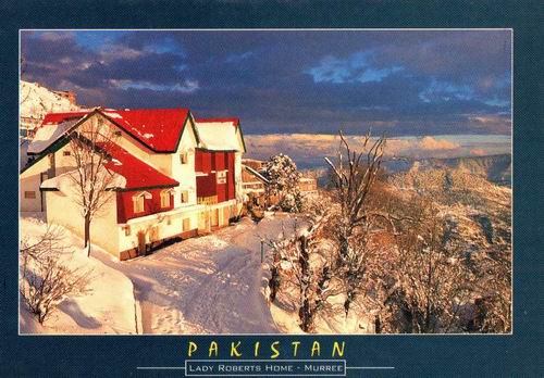 (image for) Pakistan Beautiful Postcard Lady Roberts Home Murree