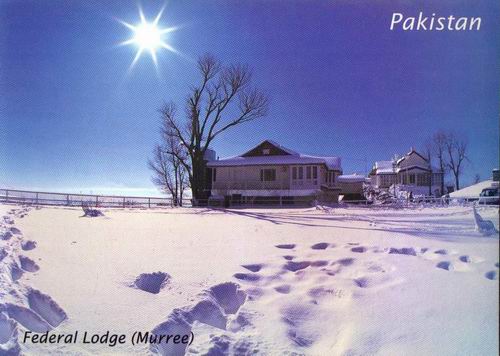 (image for) Pakistan Beautiful Postcard Federal Lodge Murree