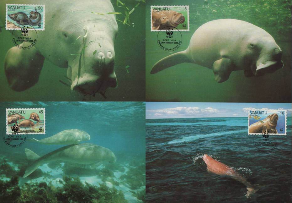 (image for) WWF Vanuatu 1988 Maxi Cards Dugong