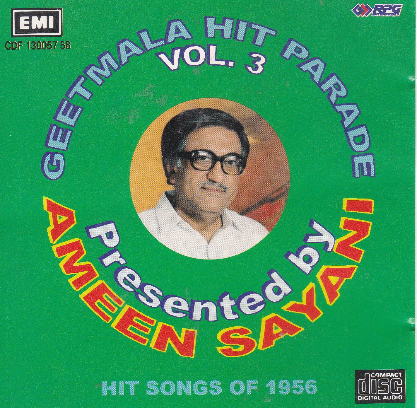 (image for) Ameen Sayani Binaca Geet Mala Hit Parade Vol 3 EMI Cd
