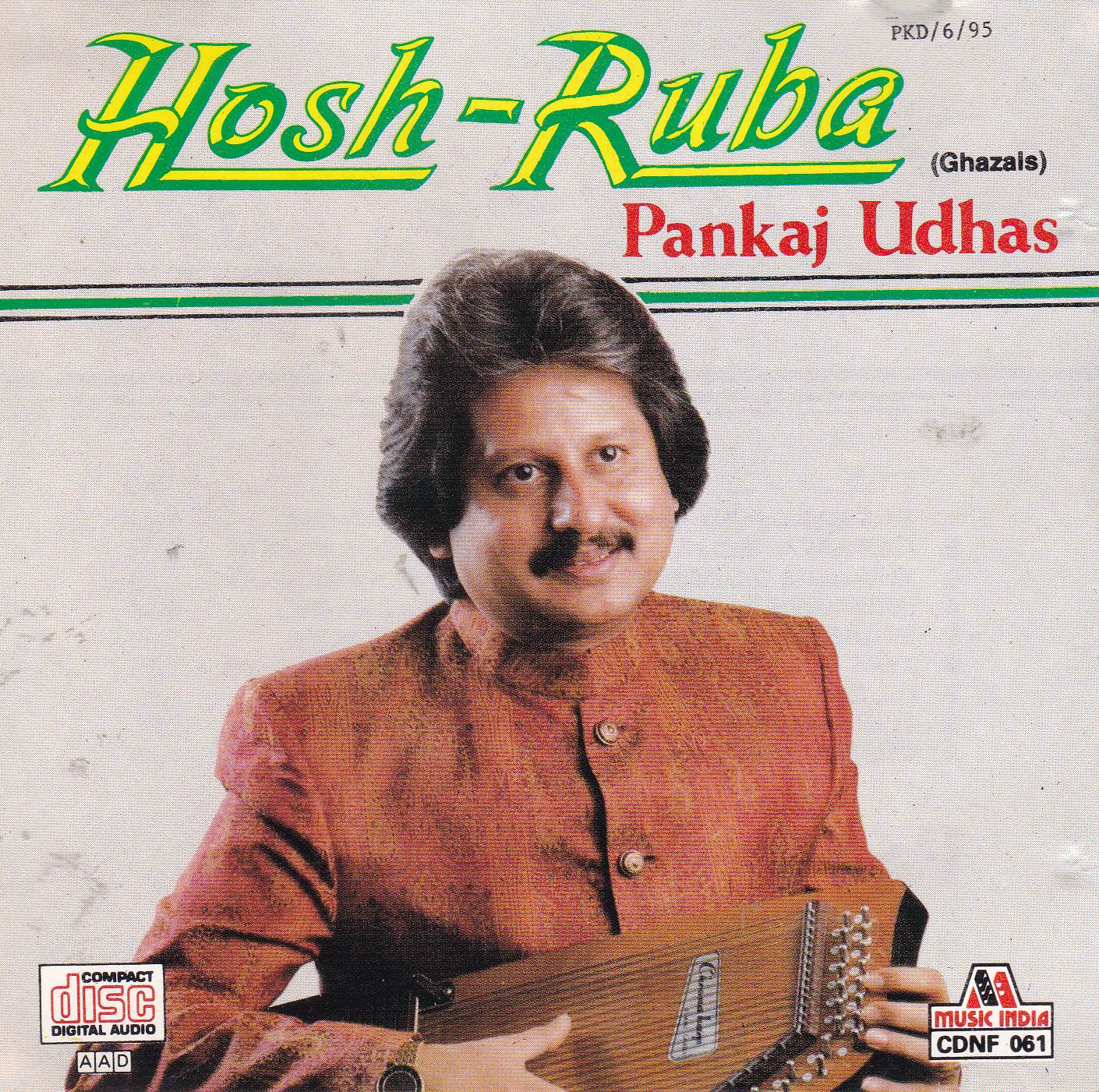 Pankaj Udhas Hosh Ruba Ghazals Music India CD - £30.00GBP