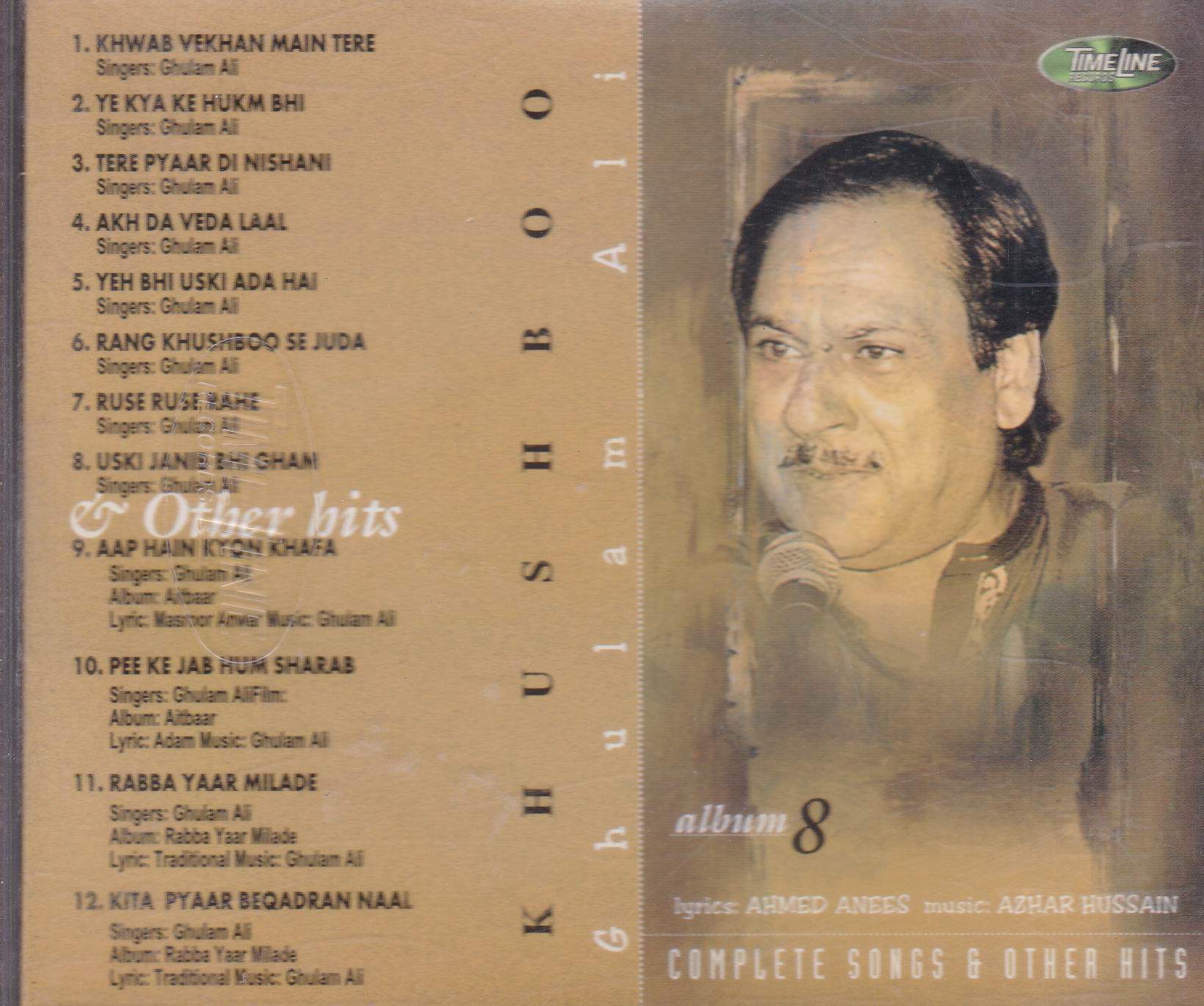 (image for) Best Of Ghulam Ali Vol 08 TL Cd Superb Recording