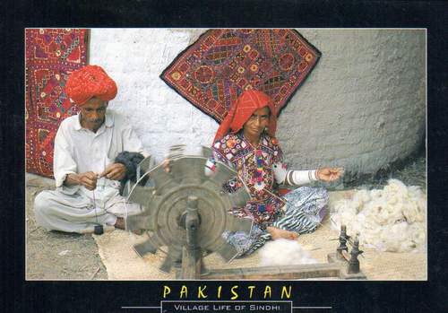 (image for) Pakistan Beautiful Postcard Village Life Of Sindh