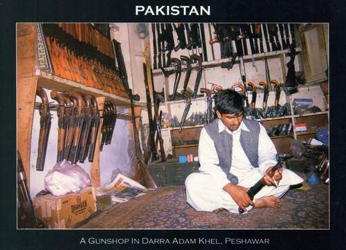 (image for) Pakistan Beautiful Postcard Gunshop In Dara Adamkhel