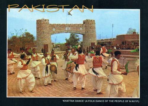 (image for) Pakistan Beautiful Postcard Khattak Folk Dance Of NWFP