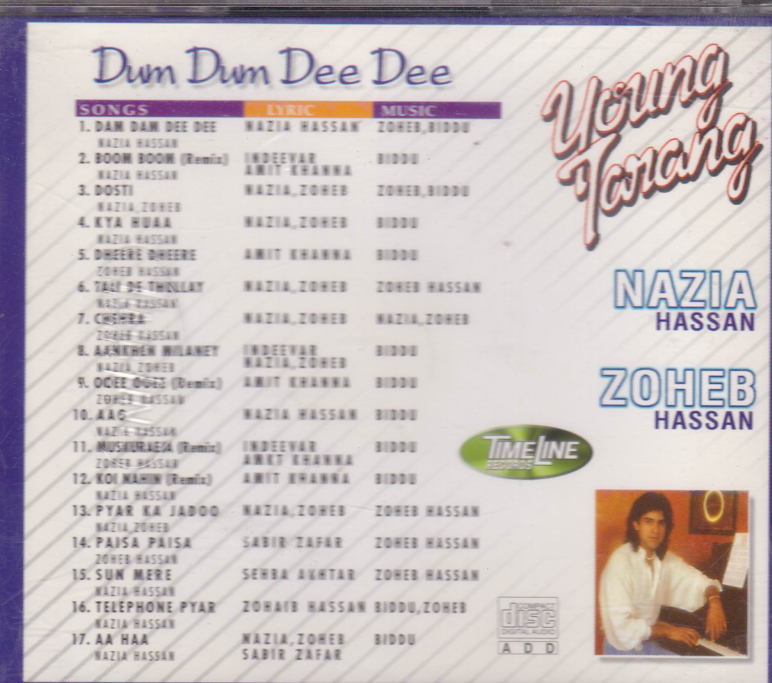 (image for) Nazia & Zoheb Hassan Young Tarang TL CD Superb Recording