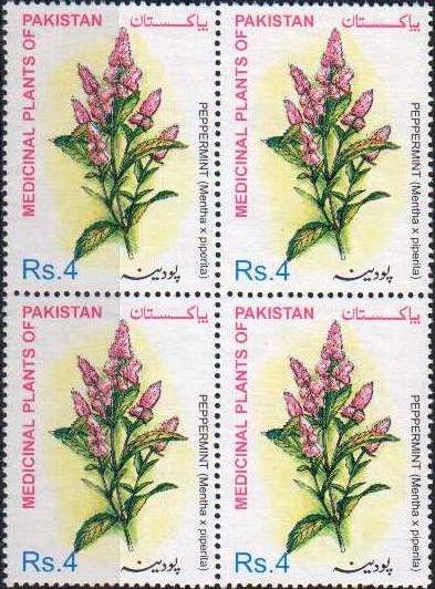 (image for) Pakistan Stamps 2001 Medicinal Plant Peppermint