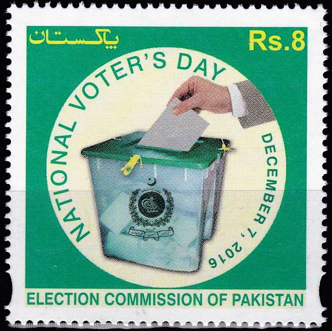 (image for) Pakistan Stamps 2016 National Voters Day