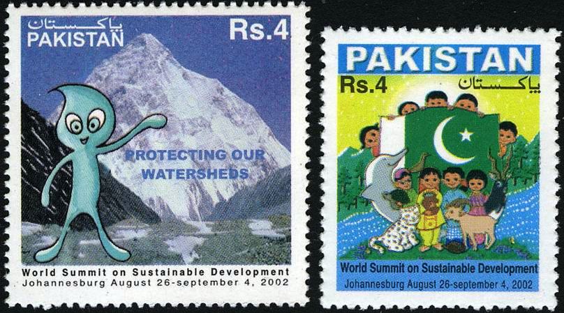 (image for) Pakistan Stamps 2002 World Summit On Sustainable Development K2