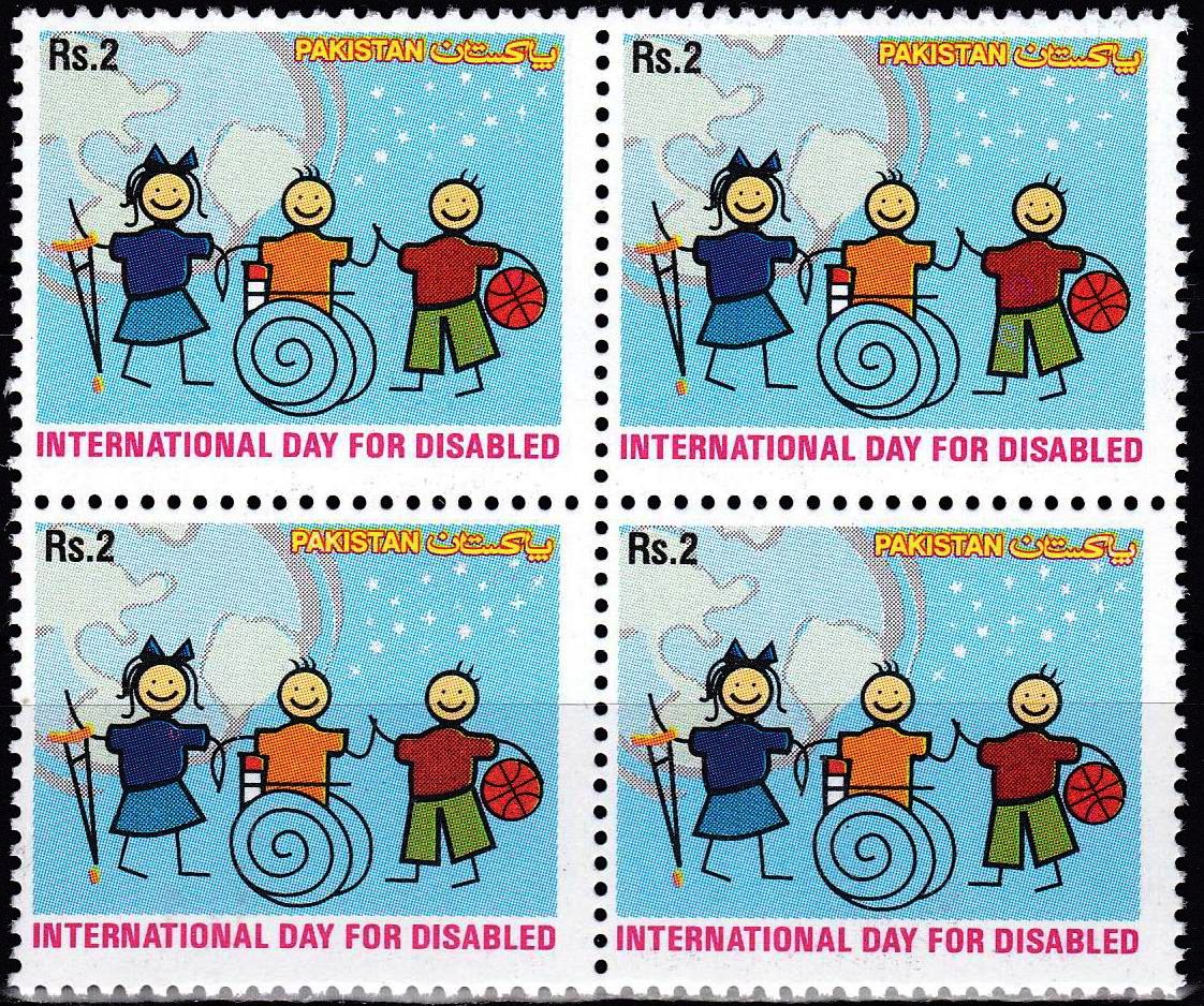 (image for) Pakistan Stamps 2003 International Day for Disabled