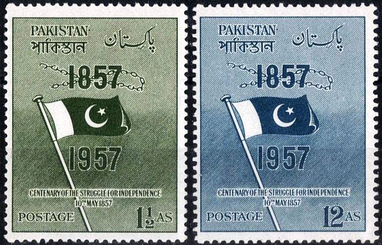 (image for) Pakistan Stamps 1957 Centenary Of Struggle Of Independence