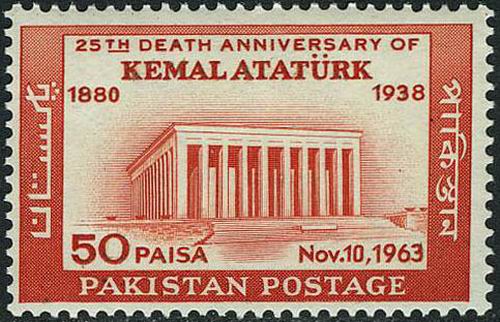 (image for) Pakistan Stamps 1963 Death Anniversary of Kemal Ataturk