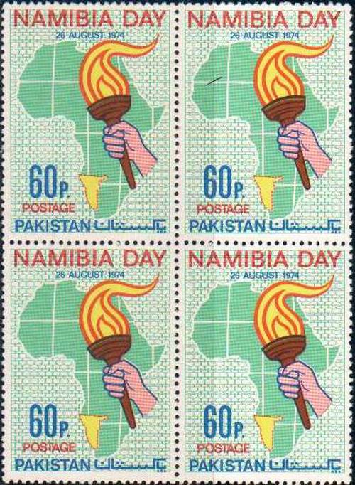 (image for) Pakistan Stamps 1974 Namibia Day