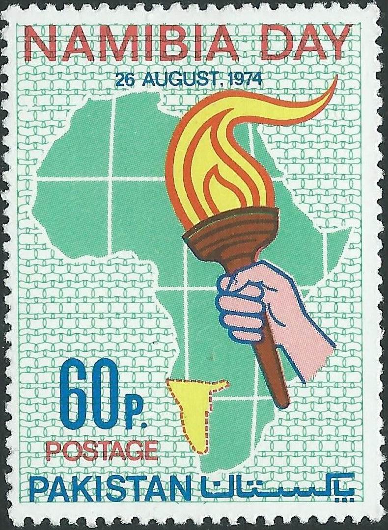 (image for) Pakistan Stamps 1974 Namibia Day