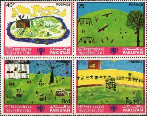 (image for) Pakistan Stamps 1979 International Year of the Child
