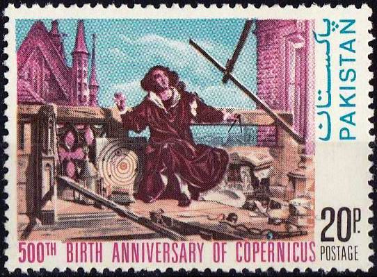 (image for) Pakistan Stamps 1973 Nicholas Copernicus Astronomer