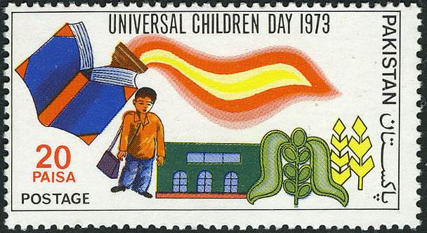 (image for) Pakistan Stamps 1973 Universal Children's Day