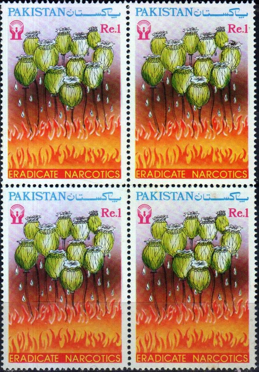 (image for) Pakistan Stamps 1987 Fight Against Drug Abuse