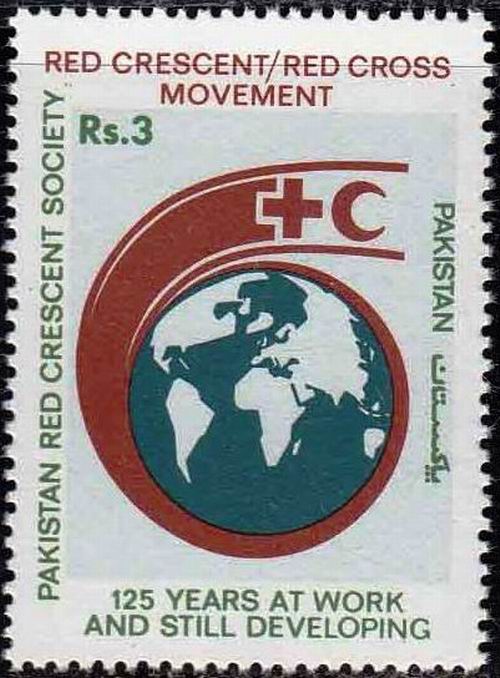 (image for) Pakistan 1988 Stamps Red Cross Red Crescent Red Half Moon MNH