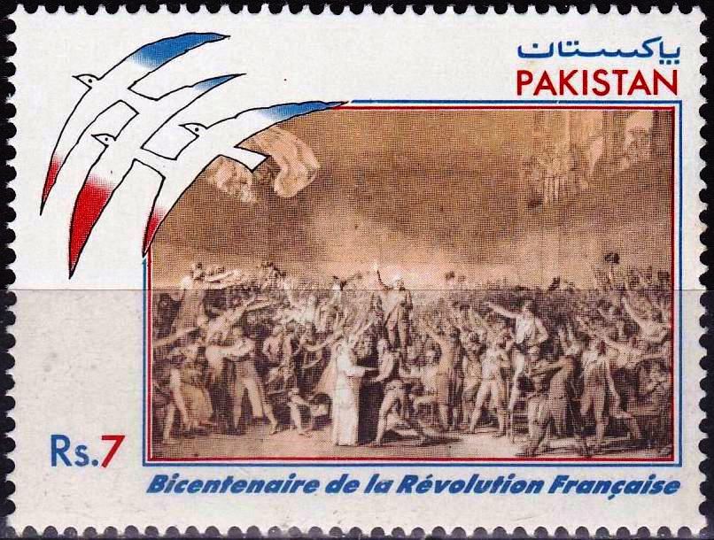 (image for) Pakistan Stamps 1989 Bicentenary of the French Revolution
