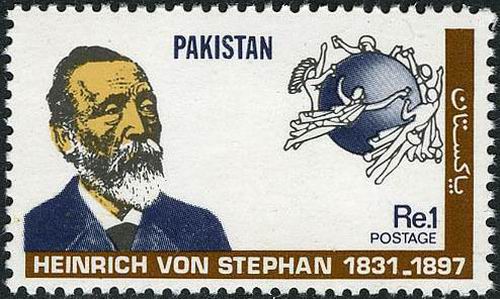 (image for) Pakistan Stamps 1981 Heinrich Von Stephan UPU