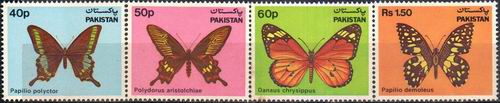 (image for) Pakistan Stamps 1983 Wildlife Series Butterflies