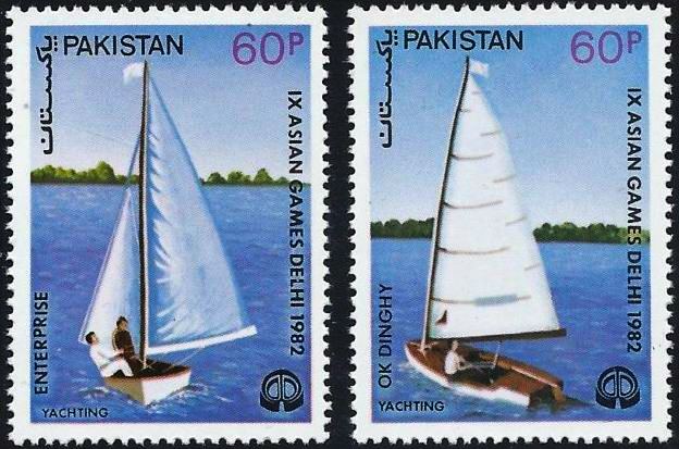 (image for) Pakistan Stamps 1983 Asian Games Yachting Champions