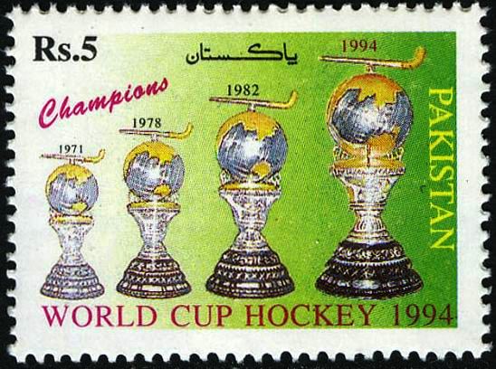 (image for) Pakistan Stamps 1994 World Cup Hockey Champions