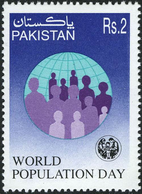 (image for) Pakistan Stamps 1997 World Population Day