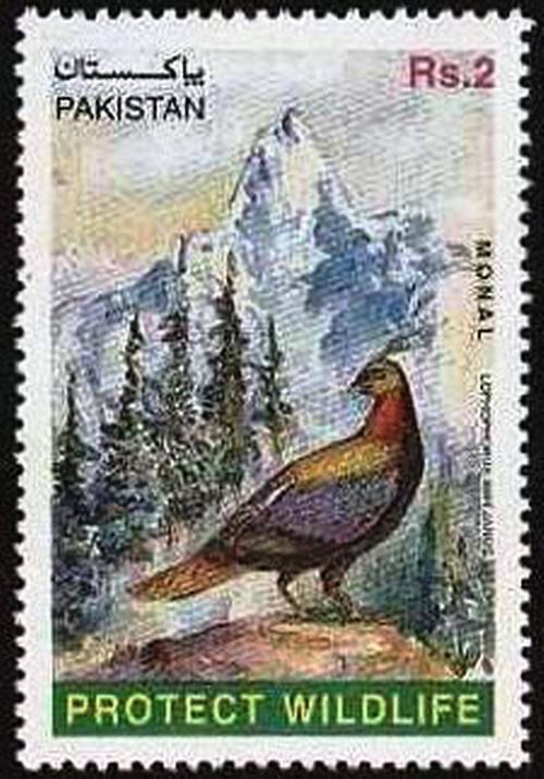 (image for) Pakistan Stamps 1997 Monal Pheasant