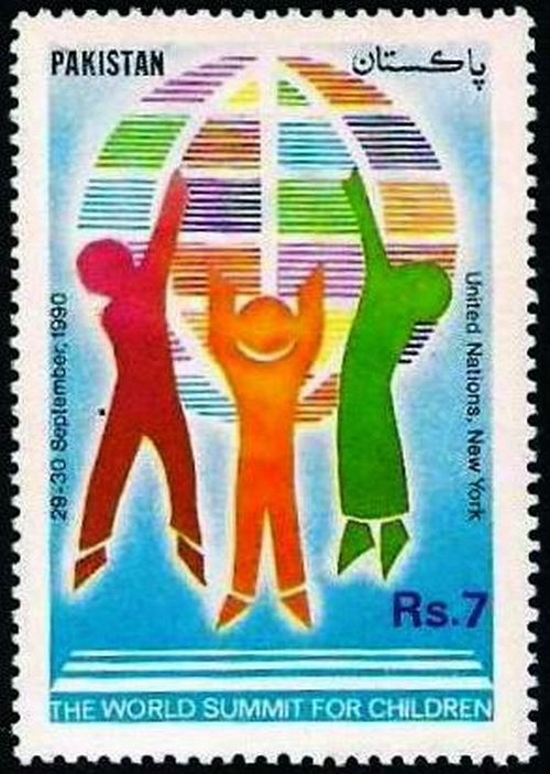 (image for) Pakistan Stamps 1990 World Summit For Children
