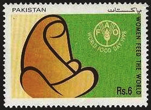 (image for) Pakistan Stamps 1998 Women Feed the World FAO