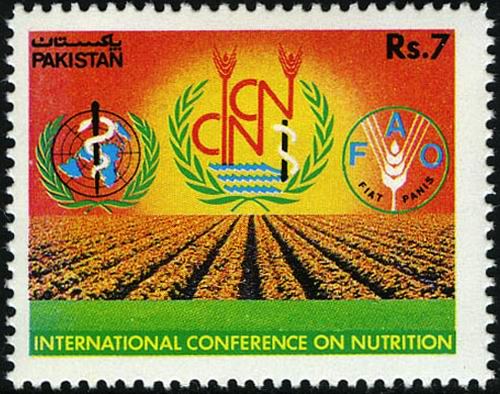 (image for) Pakistan Stamps 1992 International Conference On Nutrition