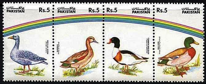 (image for) Pakistan Stamps 1992 Wildlife Series Ducks