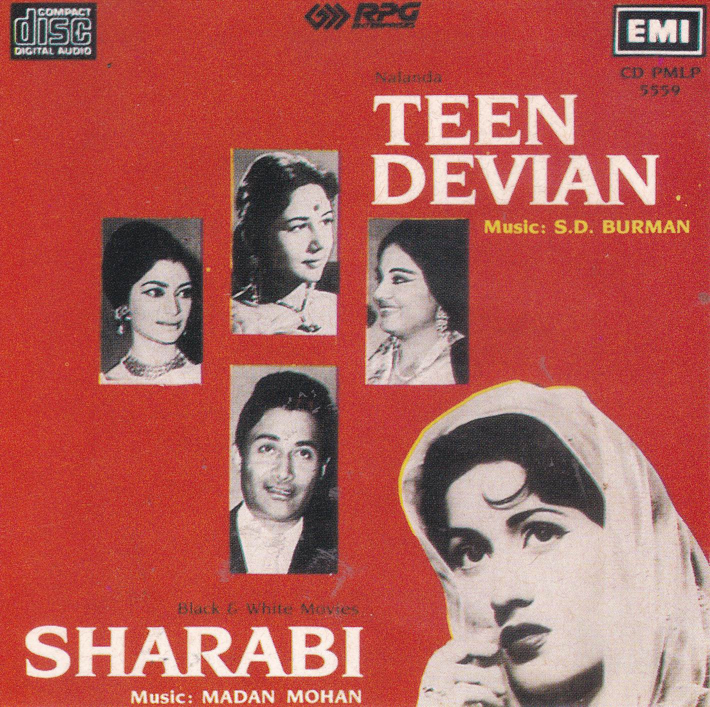 (image for) Indian Cd Teen Devian Sharabu EMI CD