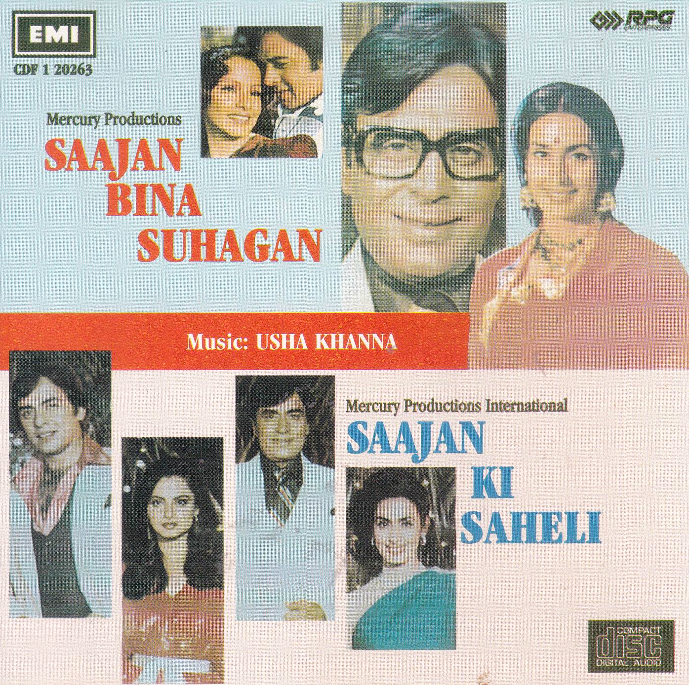 (image for) Indian Cd Sajan Bina Suhagan Saajan Ki Saheii EMI CD