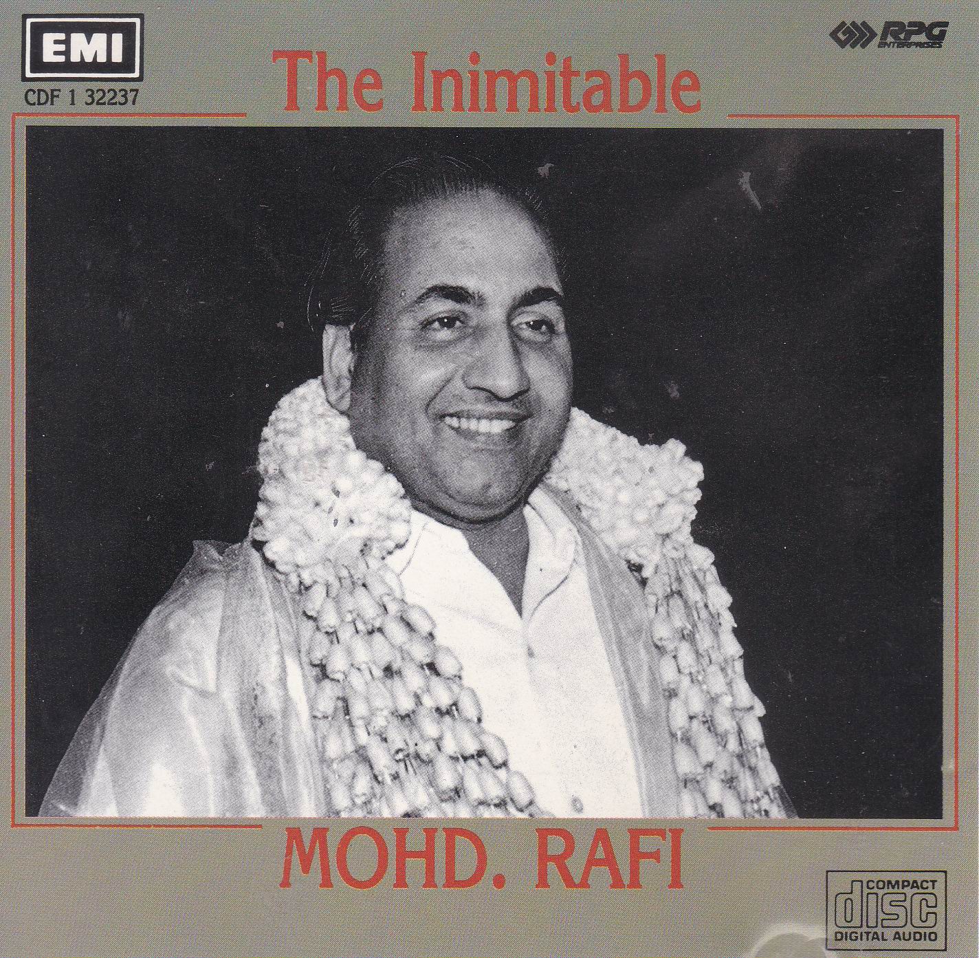 (image for) The Inimitable Mohammad Rafi EMI CD