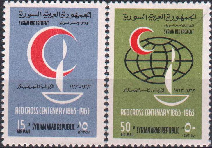 (image for) Syria 1963 Stamps Red Cross Centenary