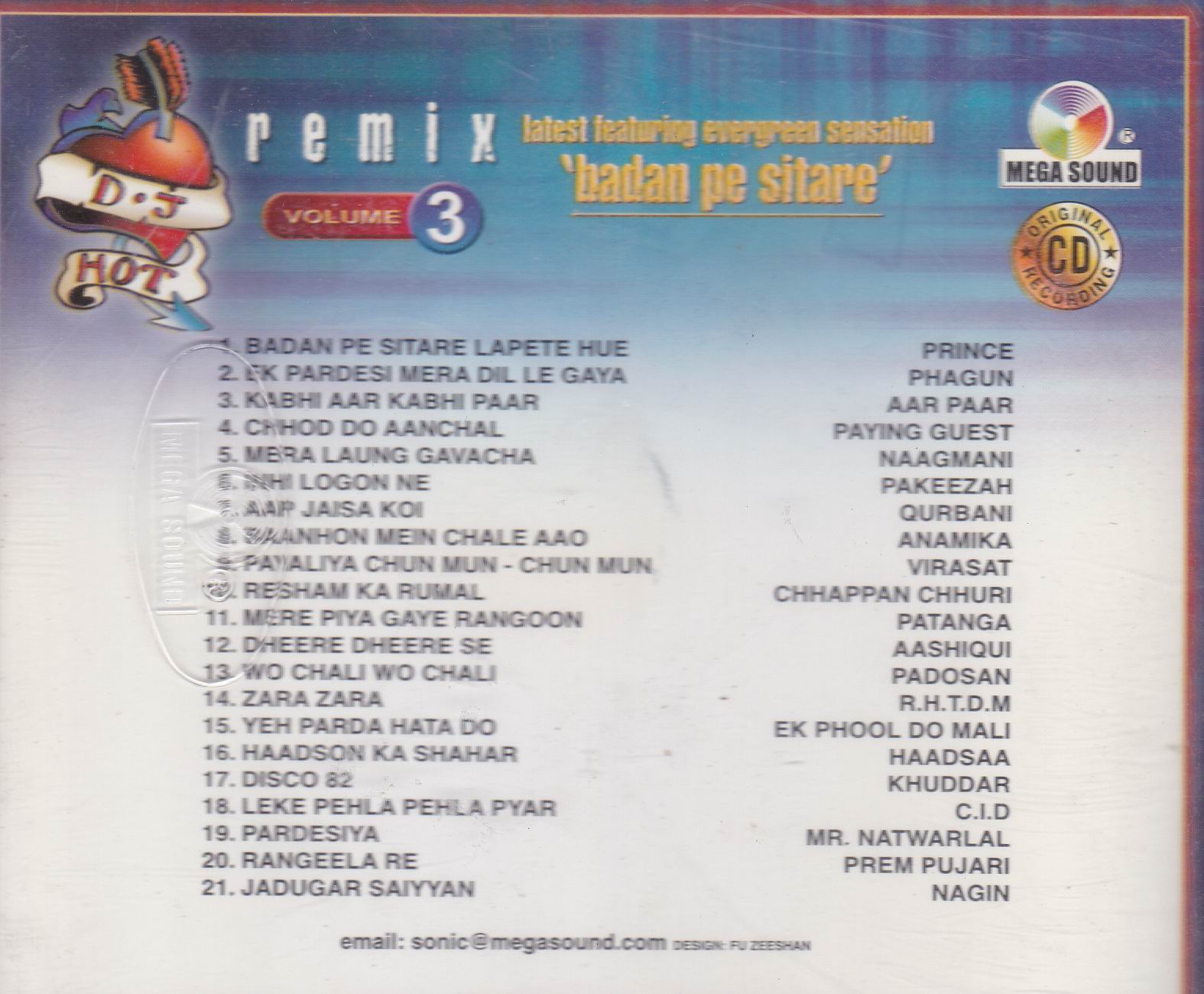 (image for) D J Doll Remixes Badan Pe Sitare Ms Cd Superb Recording