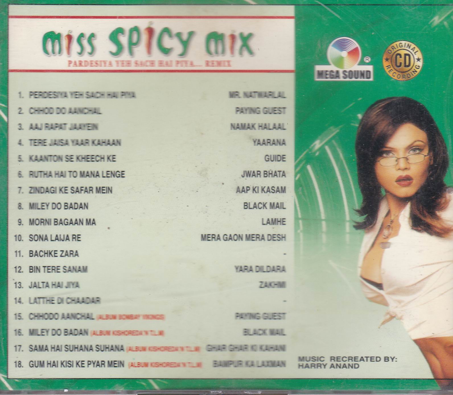(image for) Miss Spicy Remixes Chhor Do Aanchal Ms Cd Superb Recording