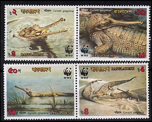 (image for) WWF Bangladesh 1990 Stamps Gharial