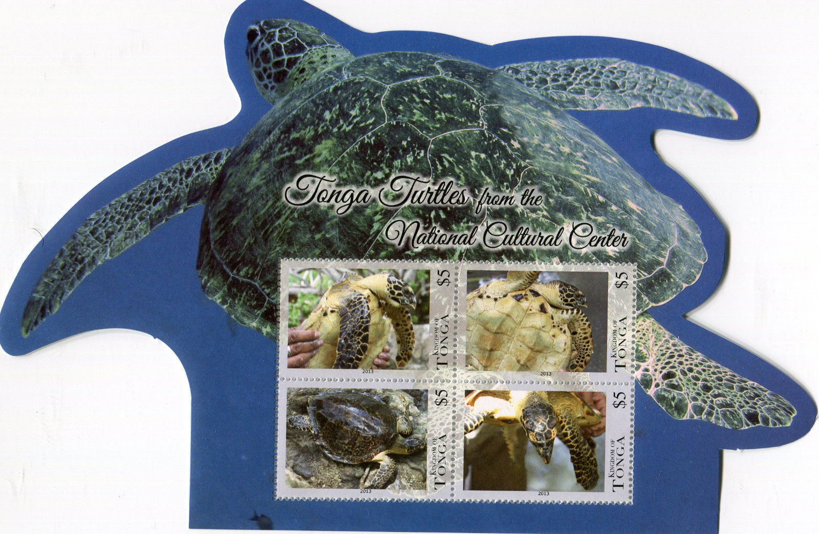 Tonga 2013 S/Sheet Odd Shape Turtles From the National Cultural - Click Image to Close