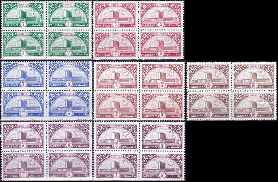 (image for) Pakistan 1990 Service Stamps State Bank MNH