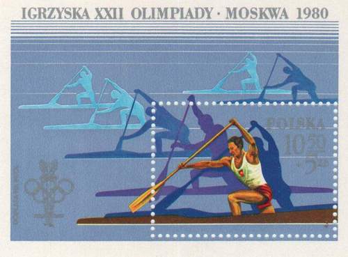 (image for) Poland 1980 S/Sheet Moscow Olympics Rowing