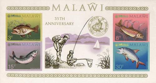 (image for) Malavi 1974 S/Sheet Game Sports Fishing