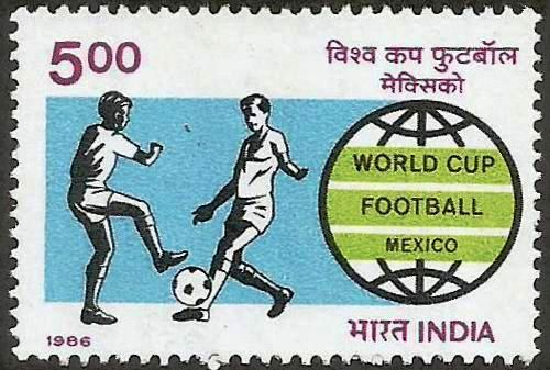 (image for) India 1986 Stamp World Cuo Foorball Mexico MNH