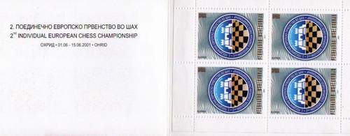 (image for) Macedonia 2001 Stamps Booklet Individual European Chess Champion